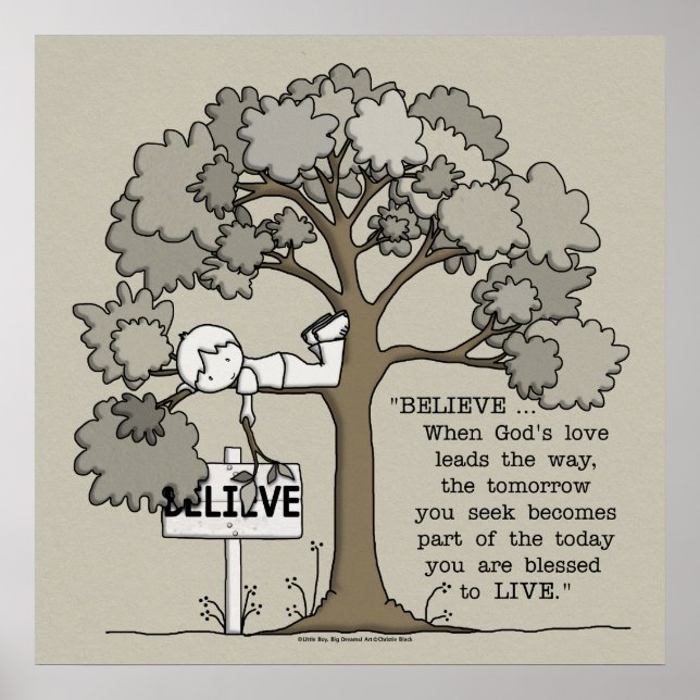 Affiche CROIRE pour VIVRE-Carré Sans Frontière (Devant)