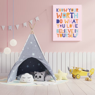 Affiche Crois en toi-même Motivationnel