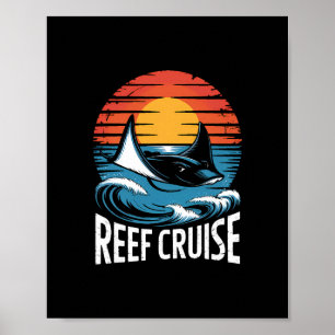 Affiche Croisière à la découverte des raies dans les récif