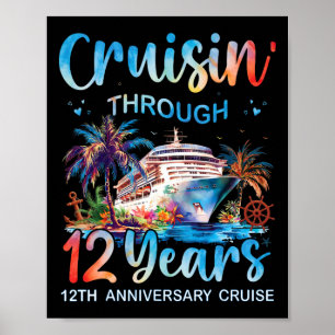 Affiche Croisière à travers 12 ans Croisière du 12e annive