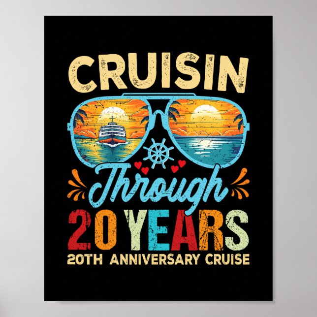 Affiche Croisière à travers 20 ans 20e anniversaire de mar (Devant)