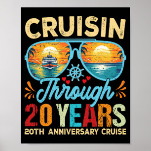 Affiche Croisière à travers 20 ans 20e anniversaire de Mar