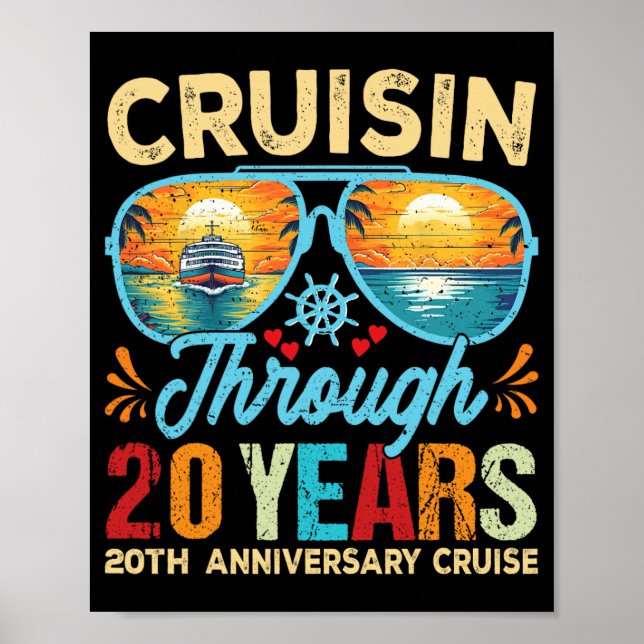 Affiche Croisière à travers 20 ans 20e anniversaire de Mar (Devant)