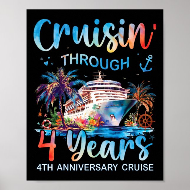 Affiche Croisière à travers 4 ans 4e anniversaire Croisièr (Devant)