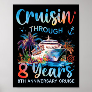 Affiche Croisière à travers 8 ans 8e anniversaire de crois