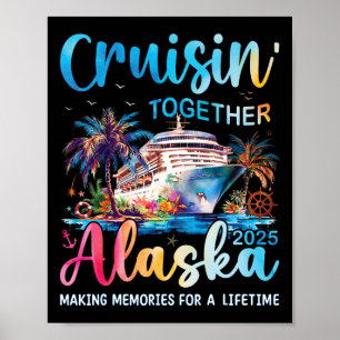 Affiche Croisière Alaska 2025 - Vacances croisière famille
