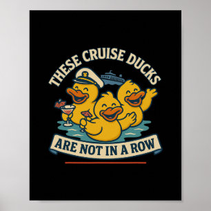 Affiche Croisière Amusement Famille Célébration Avec Canar