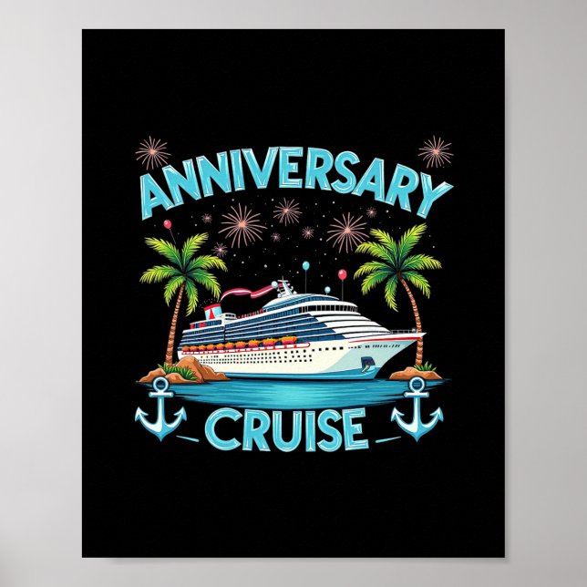 Affiche Croisière Anniversaire 2025 Couples Correspondants (Devant)