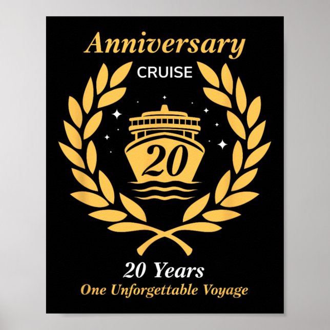 Affiche Croisière anniversaire 20 ans Célébration de maria (Devant)