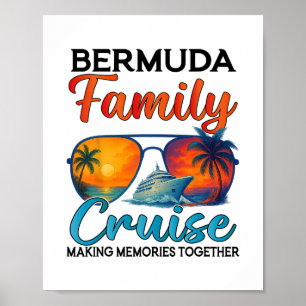 Affiche Croisière aux Bermudes Vacances en famille 2025 Cr