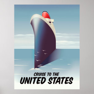 Affiche Croisière aux États-Unis