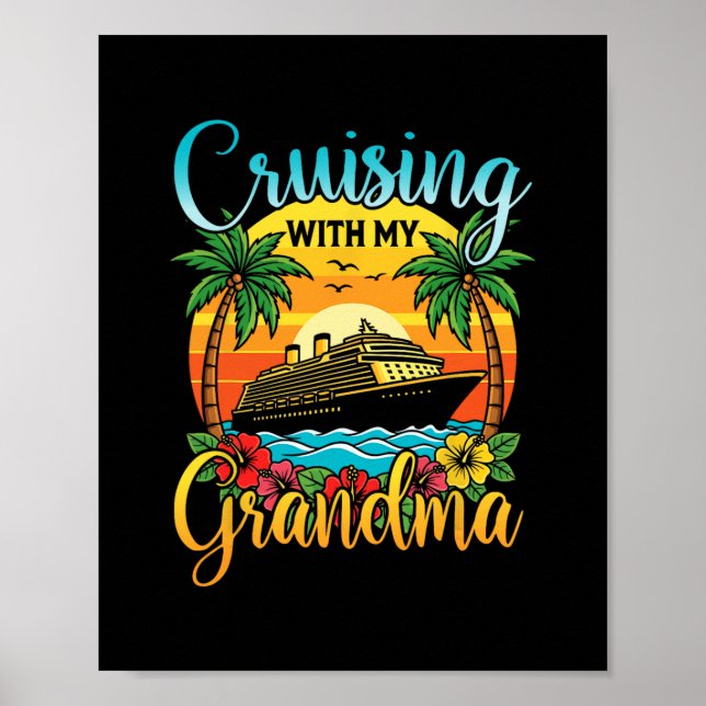Affiche Croisière avec ma grand-mère Vacances en croisière (Devant)
