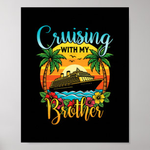 Affiche Croisière avec mon frère Correspondance de vacance
