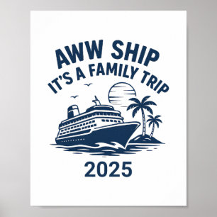 Affiche Croisière Aww Ship Another Family Trip 2025 