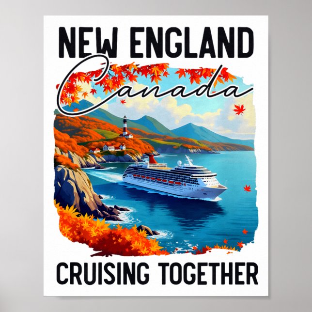 Affiche Croisière Canada Nouvelle-Angleterre, Croisière en (Devant)