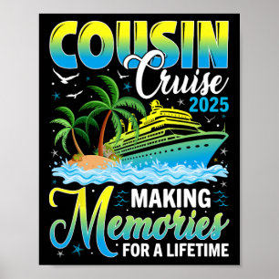 Affiche Croisière Cousin 2025 Faire Des Souvenirs Pour Une
