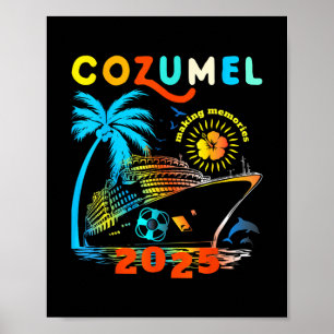 Affiche Croisière Cozumel 2025 Croisière au Mexique Famill