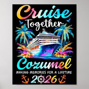 Affiche Croisière Cozumel 2026 vacances en famille en croi