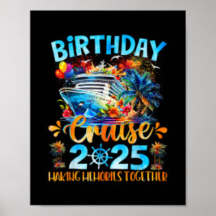 Affiche Croisière d'anniversaire 2025 Créer des souvenirs 