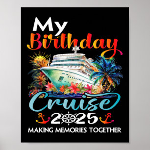 Affiche Croisière d'anniversaire 2025 Famille Anniversaire