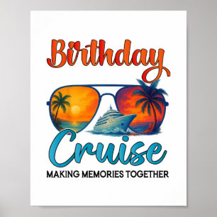 Affiche Croisière d'anniversaire 2025 Famille Croisière d'
