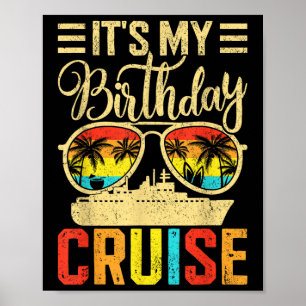 Affiche Croisière d'anniversaire 2025 Jeu de jumelage fami