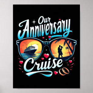 Affiche Croisière d'anniversaire Couples assortis Croisièr