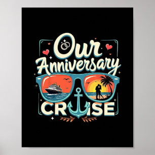 Affiche Croisière d'anniversaire Couples assortis Croisièr