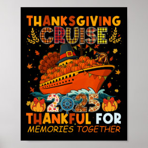 Affiche Croisière de famille de Thanksgiving 2025 Souvenir
