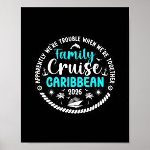 Affiche Croisière de Famille Drôle Caraïbes 2026 Croisière