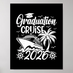 Affiche Croisière de fin d'études 2026 Voyage diplômé Croi