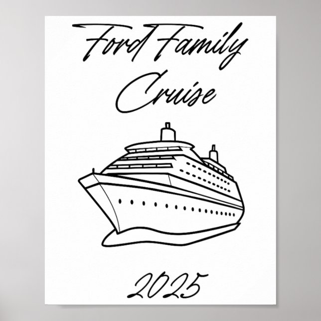 Affiche Croisière de la famille Ford 2025  (Devant)
