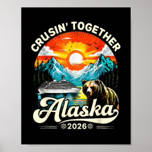 Affiche Croisière de l'Alaska 2026 Groupe d'amis de famill