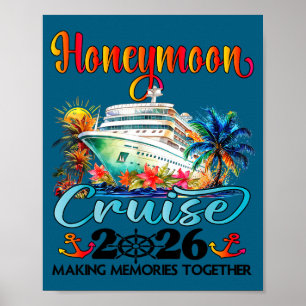 Affiche Croisière de lune de miel 2026 Illustration Jeune 