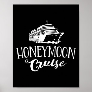 Affiche Croisière de lune de miel Couples assortis Vacance