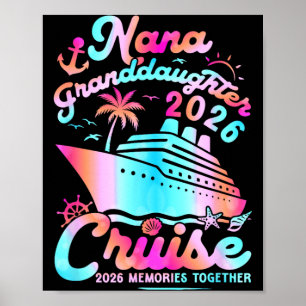 Affiche Croisière de Nana Petite-fille 2026 Souvenirs Drôl