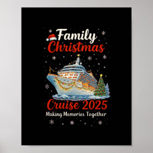 Affiche Croisière de Noël en famille 2025 Bateau de Joyeux