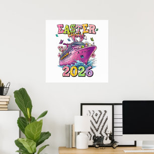 Affiche Croisière de Pâques 2026 Vacances en famille Sprin