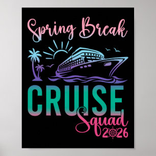 Affiche Croisière de Spring Break Squad 2026 Vacances de F