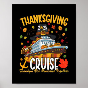 Affiche Croisière de Thanksgiving 2025 Reconnaissant pour