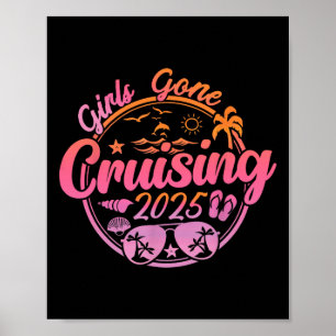 Affiche Croisière de vacances 2025 pour filles en croisièr