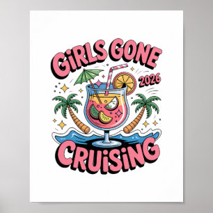Affiche Croisière de vacances 2026 pour filles en croisièr