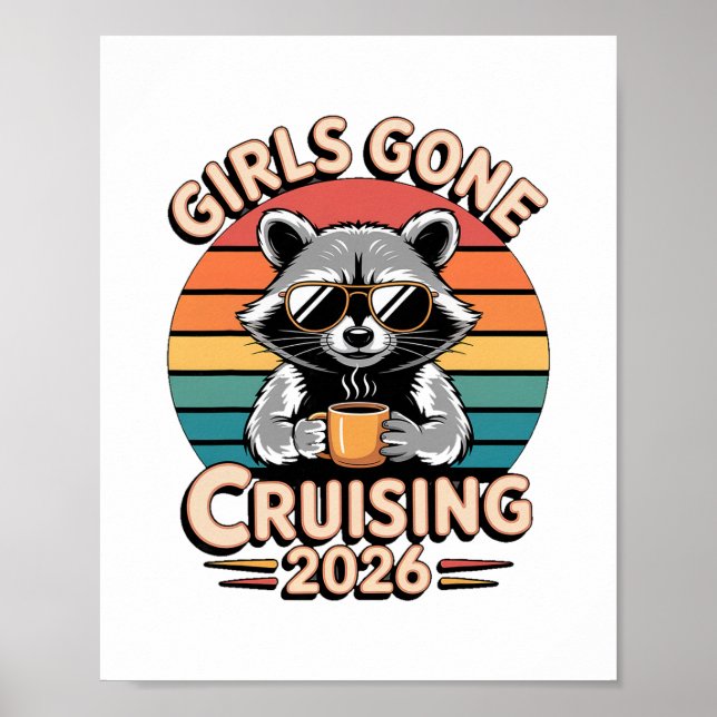 Affiche Croisière de vacances de 2026 pour filles en crois (Devant)
