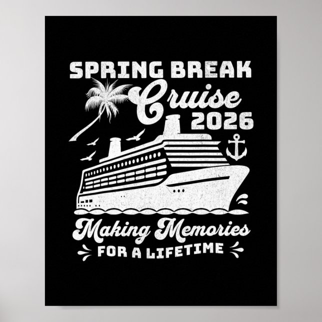 Affiche Croisière de vacances de printemps 2026 pour group (Devant)