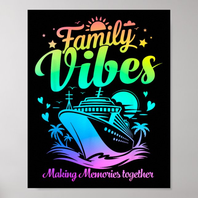 Affiche Croisière de vacances de retrouvailles de famille  (Devant)