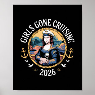 Affiche Croisière de vacances Mona Lisa Filles en croisièr