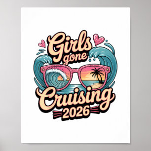 Affiche Croisière de vacances pour célibataires Girls Gone