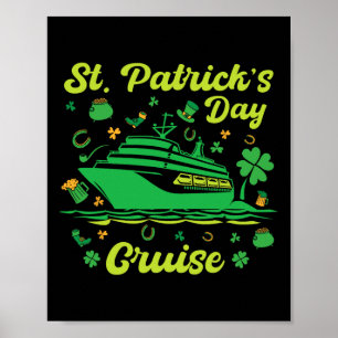 Affiche Croisière de vacances pour la Saint-Patrick Bateau