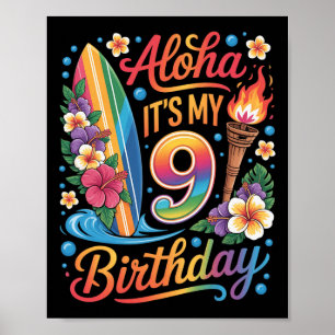 Affiche Croisière de vacances tropicales Aloha à Hawaï pou