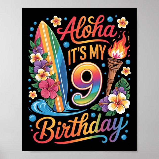 Affiche Croisière de vacances tropicales Aloha à Hawaï pou (Devant)